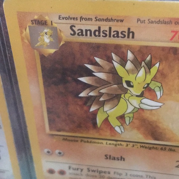 Pokemon - Sandslash 70 HP Stage 1 - Picture 2 of 6